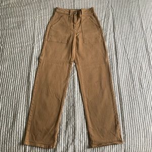 Aritzia Wilfred Camel Utility Pant